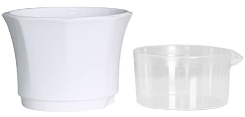 Milisten Selbstbewässernder Plastikblumentopf für Zimmerpflanzen mit Transparentem Wasserreservoir Stabiler Kunststofftopf für Zuhause und Garten