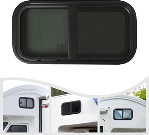 Finestra di esposizione per camper, finestra laterale, protezione dagli insetti, caravan, finestra scorrevole per roulotte, camper, barche, oblò, rettangolare, 70 x 40 cm