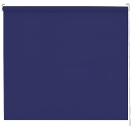 APEX FURNISHINGS Roller Blinds Made to Measure Navy Blue Blackout Blinds for Windows, Thermal Insulated UV Protection Child Safety Easy Fit Home Office Window Blinds Upto 120W x 165H cm