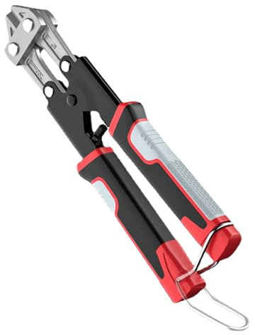 8 Small Bolts Cutter Heavy Duty Steel Cut Steel Wire Chain Link Fence Metal Rod and Screws Cutter Ergonomic Handle