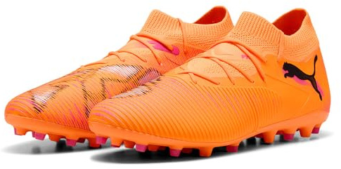 Puma Scarpa da Calcio Unisex Future 8 Match MG, Heat Fire Puma Black Ravish, 47 EU