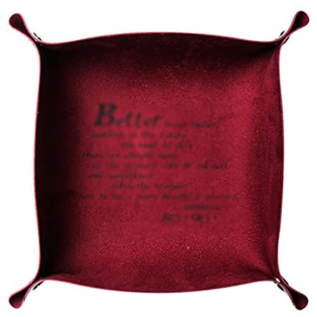 Valet Tray aus Leder, Ledertablett-Organizer for den Schreibtisch, Lederbox for den Couchtisch, Aufbewahrungs-Organizer, Nachttisch, Schlafzimmer, zur Aufbewahrung von Lippenstift, Fernbedienung, Schl
