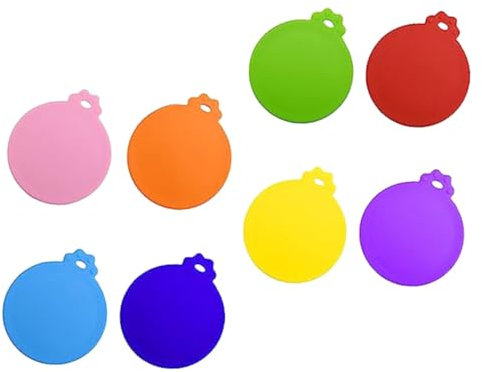 ULTECHNOVO 8pcs Small Silicone Yogurt Jar Covers Reusable Sealing Lids Compact Food Storage Jar Lids for Daily Use and Pet Supplies
