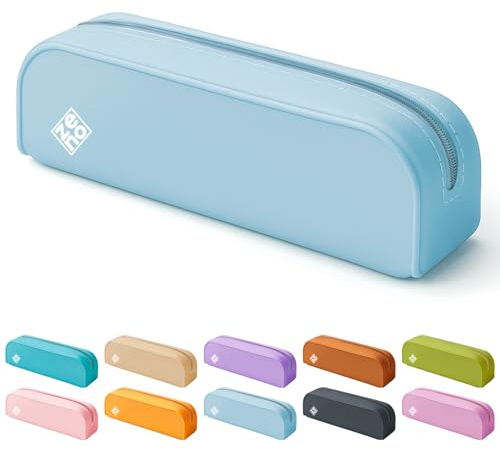 Estuche Escolar de Silicona para Lápices, un Compartimento, Neceser Pequeño