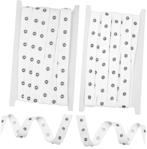 1Set Yards Snap Button Tape Wide Fastening Strip for Clothing Easy to Sew Snaps Versatile Closure for Shirts and Jackets