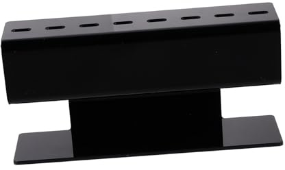 iplusmile Support Étagère 8 Emplacements Noir en Acrylique pour Pince à Épiler pour Rangement et Présentation pour Extensions de Cils à Domicile