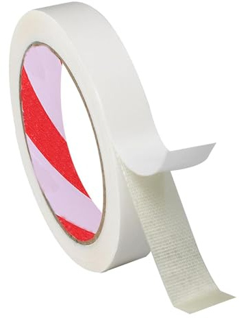 Double Sided Fabric Tape Heavy Duty, 15mm×10m Hem Tape for Curtains | Double-Sided Fabric Tape for Clothes, Double-Sided Mounting Tape for Carpet, Furniture fixation, and DIY Crafts 0.6 x 49.2FT