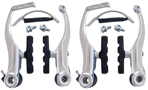 GUOFANG Fahrrad-V-Brake-Kit, universelles Bremsystem für Vorder- und Hinterrad, bestehend aus Bremshebeln, Bremssätteln, Bremszügen und Bremsbelägen.