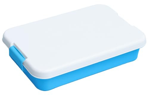 Caja de Arena con Tapa Segura y Divertida, Bandeja de Arena Reutilizable apilable de PP portátil Gruesa para Actividades sensoriales en Interiores y Exteriores para niños