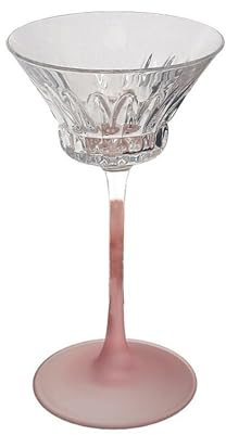 LJHFG63KUYT Verres Verre à cocktail gin, 110 ml, verres pied vin et champagne roses givrés pour jus(Transparent)