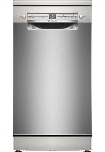 Serie 2, Freistehender Geschirrspüler, 45 cm, gebürsteter Stahl, Anti-Fingerabdruck, SPS2HMI02E