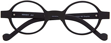 DIDINSKY Blaulichtfilter Brille für Damen und Herren. Blaufilter Brille mit Stärke oder ohne Sehstärke für Gaming oder PC, Blendschutzgläser - Hakone Screen (Graphite, 1.5, x)
