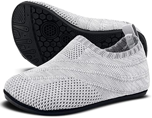 Sosenfer Hausschuhe Kinder Junge und Mädchen | Rutschfeste & atmungsaktive Barfußschuhe | Unisex Turnschläppchen für Kindergarten und Zuhause