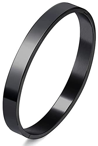 Gleamart Love Bangle Bracelet Stainless Steel Polished Finish Cuff Bangle for Women