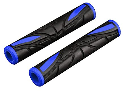 Motorrad Lenker Griffe,Asudaro 2 Stück Lenkergriffe Anti-Rutsch Motorradgriffe Universal Motorroller Lenkergriffe Griffe für Motorrad-Scooter Quad Cruiser Offroad Handgriffe,Blau