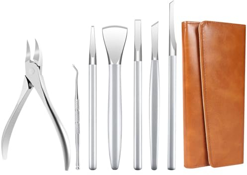 Ingrown Toenail Removal Kit Pedicure Tools for Feet Professional Knife Set Stainless Steel Ingrown Toenail Treatment Calloused Feet Remover Tool (7 Pcs Set)