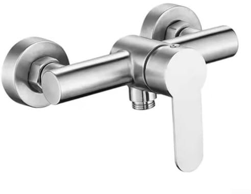 Shower Mixer Taps Bar, Wall Mounted Shower Faucet, Manual Shower Mixer Valve Control Switch Bath Tap Hot and Cold Water Mixer Stainless Steel