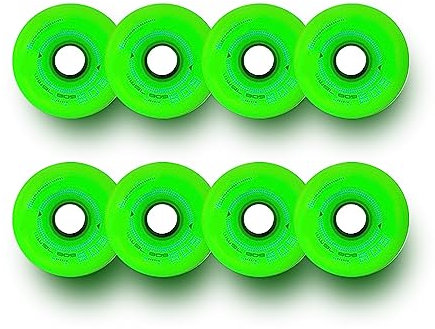 Generisch Inline Skate Rollen Inline Skate Räder 8er Pack Inline Ersatzräder mit Lagern Inline Räder 72 mm 76 mm 80 mm 84A Größen und Farboptionen