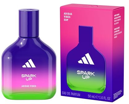 adidas Vibes Spark Up Eau de Parfum, per Tutti, Energizzante e Intrigante, Profumo a Lunga Durata, Arancia Dolce e Pepe Nero, 50 ml