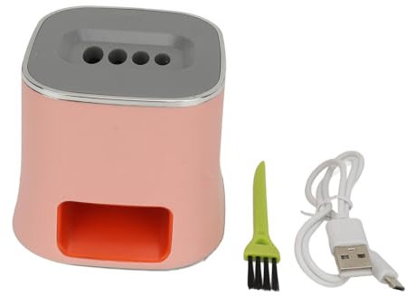 MOUMOUTEN Cascanueces eléctrico, desgranadora automática de semillas de girasol, acero inoxidable con carga USB (Pink)