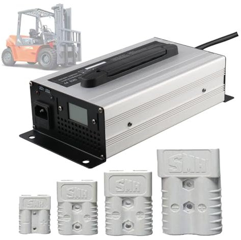 HYDTGZ Chargeur de Batterie pour Chariot Élévateur 36 V 25 A avec Prise Anderson 50 A/120 A/175 A/350 A pour Chariot Élévateur, Transpalette, Autolaveuse, Chargeur de Voiturette de Golf,350a
