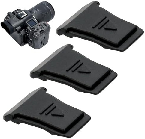3 Pièces Hot Shoe Cover, Cache Griffe pour Canon EOS Série R3 R5II R5C R6II R7 R8 R10 R50, Protection Contre la Poussière et les Saletés, Conserve la Function Flash Intégrée, Remplace Canon ER-SC2