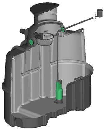 FLORANTIA Regenwasser Schmaltank 3000 Liter Erdtank Aqua-Slim Kunststoff [ Ausbaupaket passend für Ihre Anwendung frei wählbar ]