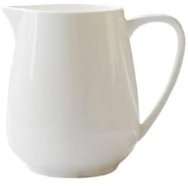Bamboo Sea Salsiera Tazza for Il Latte in Porcellana Bianca Pura di Lusso Leggera, Tazza for Il Latte Enorme e Gigante, Serbatoio for Il Latte, Tazza for Il caffè, Tazze for Il Latte Salsiera(S)