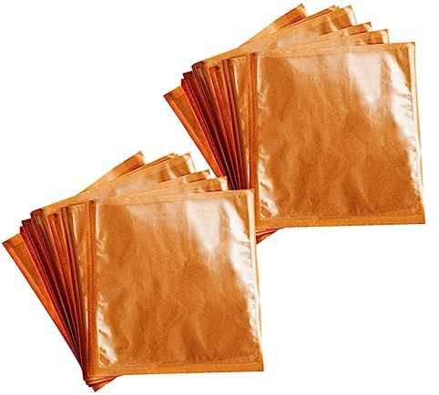 HOUDERCO Kraft Paper Sandwich Bags 100pcs Greaseproof Disposable Bakery Pouches for Bread Cookies Treats Food Packaging for Takeout Parties Picnics