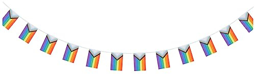 ULTECHNOVO Bandierine Rainbow Pride Decorazione Filo per Feste e Parate da da Leggere e Compatte per Interni Ed Esterni Accessori Lgbtq per e Celebrazioni