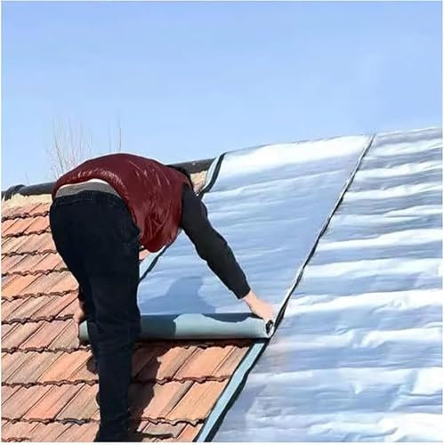 Reparaturband für Asphaltschindeln, Selbstklebende Dachpappe, wasserdichte Dachschutzunterlagenrolle, Aluminiumfolienband, wasserdichte Dachbeschichtung