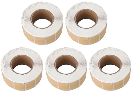 Plyisty Selbstklebende Vintage-Etiketten aus Braunem Kraftpapier für Einmachgläser, Flaschen, Kunsthandwerk, Lebensmittelaufbewahrung, 5 Rollen à 4000 Stück für Büro-Hochzeitsdekoration