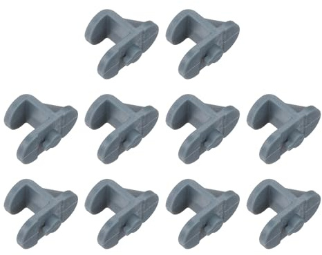 sourcing map 10Pcs Refrigerator Shelf Clips, 7.6mm Plastic Freezer Shelving Pegs Replacement Cooler Rack Support Brackets for Home Refrigerators Shelves Secure, Blue