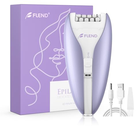 Silent Epilator for Women, 2-Speed Facial & Body Hair Remover, Smooth Glide Technology, for Face, Legs, Bikini & Arms