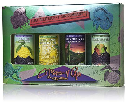 That Boutique-y Gin Company Citrus-y Gin Gift Set. 4 x 50ml bottles