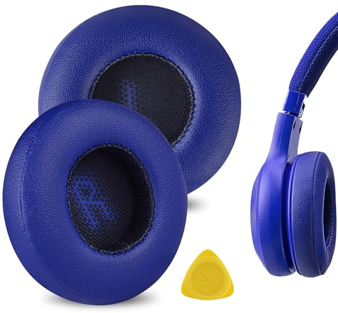 Geekria Replacement Ear Pads for JBL E35/ E45BT/ E45/ C45BT Headphones Ear Cushions, Repair Parts (Blue)