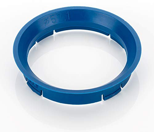 LST 4x Zentrierringe Distanzringe Blau für Alufelgen Ø 57,1 mm - Ø 63,3 mm
