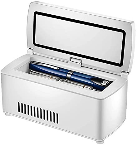 ZZBB Caso de Refrigeración de Automóviles Portátil/Caja de Viaje Pequeña para Medicamentos -Frigorífico de Medicina y Refrigerador de Insulina para Automóvil, Viajes, Hogar