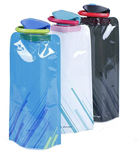 TopHomer Lot de 2 bouilloires de survie pliables de 5 L pour randonnée, camping, pique-nique, voyage, barbecue – Bleu