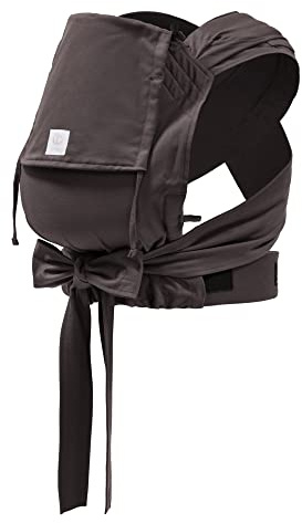 Stokke Limas Carrier, Espresso Brown - 2023 Version (OCS) - Newborn Half-Buckle Baby Carrier - Three Carrying Options - Safe from Birth & Up to 15 kg (33 lbs)