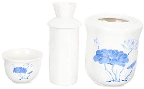 Cabilock Japanese Style Sake Warmer Wine Warmer Ceramic Liquor Heater Kettle for Japanese Sake for Mulled Wine Scenario