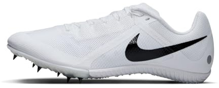 Nike Unisex Zoom Rival Multi Laufschuh, White/Black-Metallic Silver, 44 EU