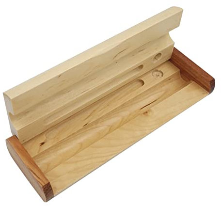 Operitacx Holz Stifteetui Multifunktional Für Studenten Beige Schreibwarenetui Bleistiftbox Kartenhalter Kompakt Für Büro Und Reisen