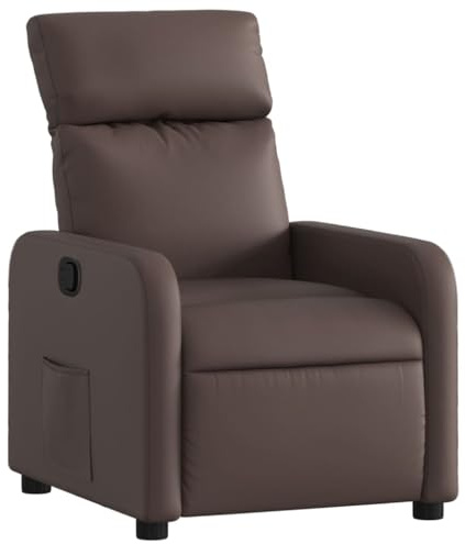 vidaXL Relaxsessel Braun Kunstleder