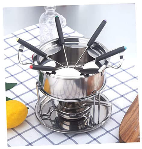 Alipis Service À Fondue De Capacité 10 Pièces en Acier Inoxydable pour Fondue Au Fromage pour Fêtes Et Rassemblements