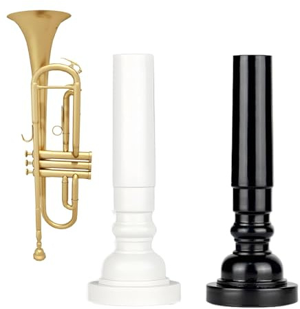 Trompetenmundstück 7C, Blasinstrument 7C Trompetenmundstück,2 Stück 7C Trompetenmundstück Trompetenzubehör | Trompetenmundstück-Verbindungsrohr für Jung, Alt, Profis, Anfänger