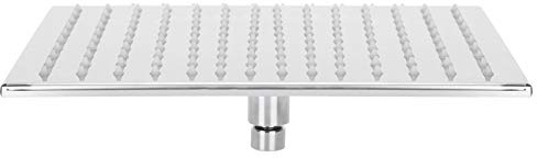 Soffione doccia a LED, in acciaio inox, 3 colori cangianti, con 140 ugelli in silicone per un bagno moderno e semplice, tipo a soffitto, filettatura tubo G1/2
