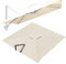 VLKLPZAHAK Parasol De Jardin Rectangulaire Toile De Rechange 300x400cm Auvent De Rechange pour Déporté Parasol 8 Baleines, Tissu De Rechange pour Parasol De Table(Beige,4x3m (13x9.8ft))