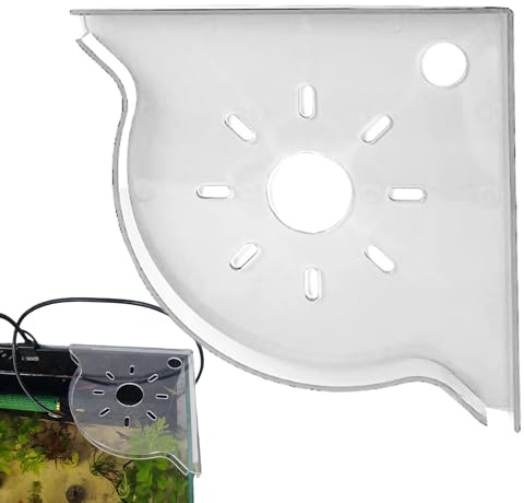 Aquarium Pflanzenhalter - Transparente Eck-Halterung für Aquarienpflanzen | Platzsparende Befestigung mit Rillendesign | Stabiler Pflanzenständer aus PP | Für Aquarien mit 90° Ecken & Glasdicke unter