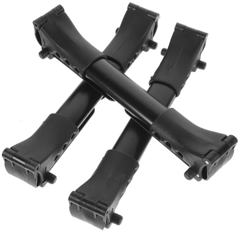 Hoement Conectores y de Aluminio Cochecito Cochecito de Ñiño Gemelar 3 Piezas Negro, Resistentes Prueba de Agua Viaje Parques Temáticos